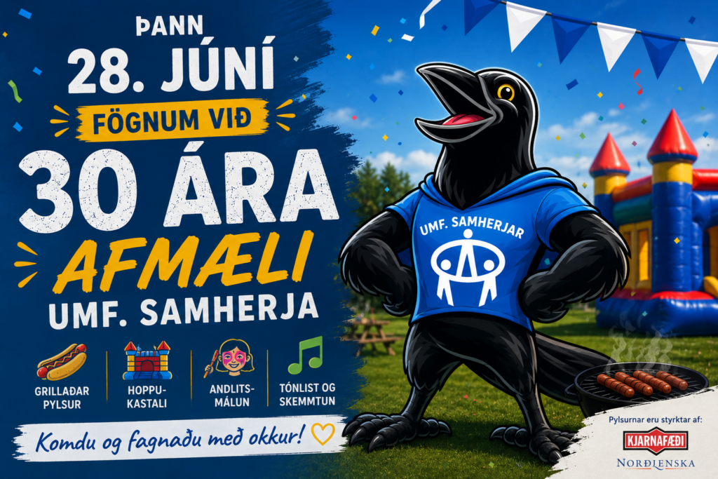 30 ára afmæli félagsins – komdu og fagnaðu með okkur!