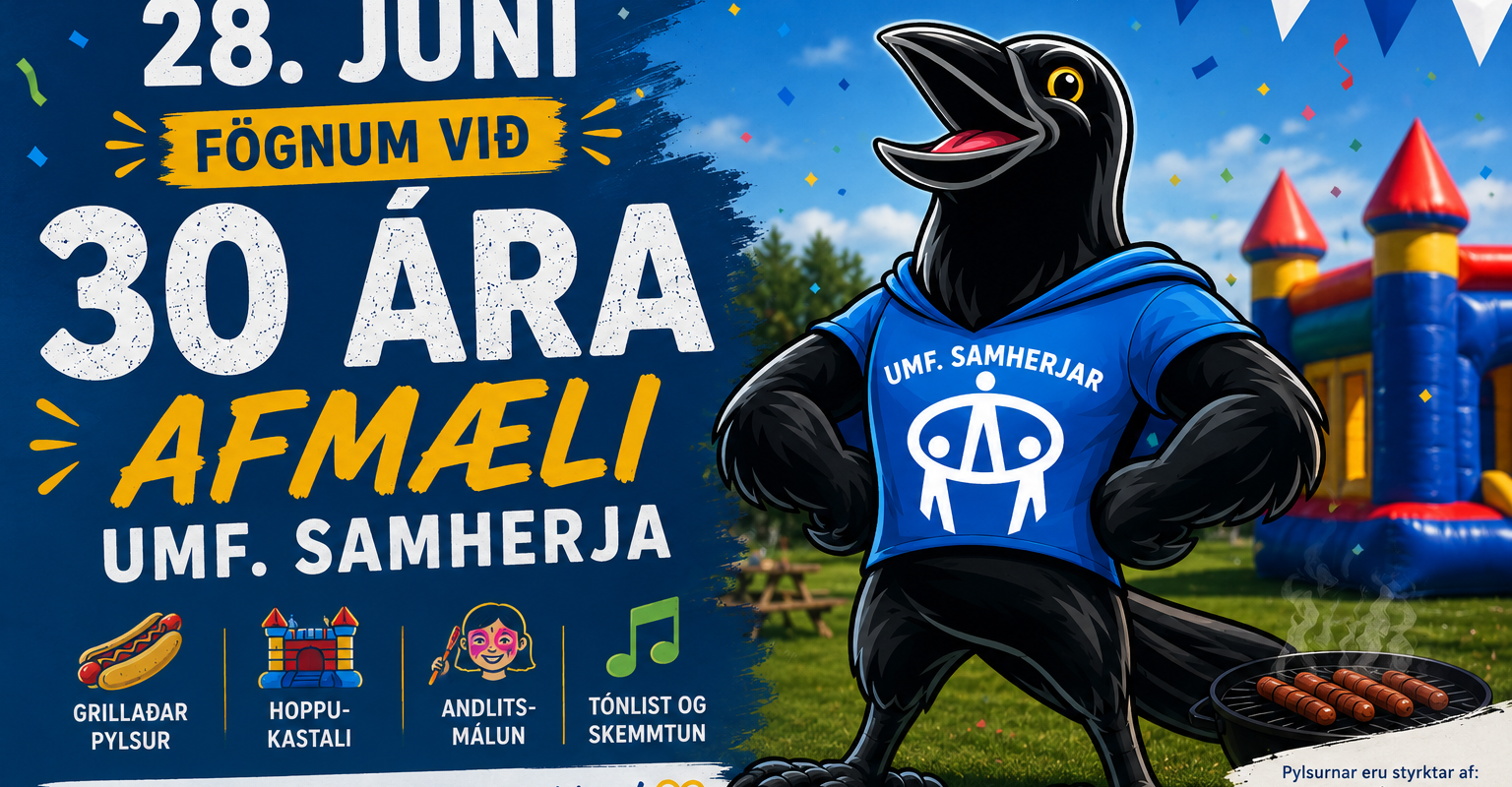 30 ára afmæli félagsins – komdu og fagnaðu með okkur!
